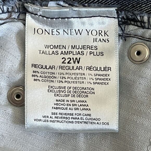 Jones New York Jeans Lexington Straight Women's Size 3X Blue Denim 43W/42 L - Picture 8 of 14